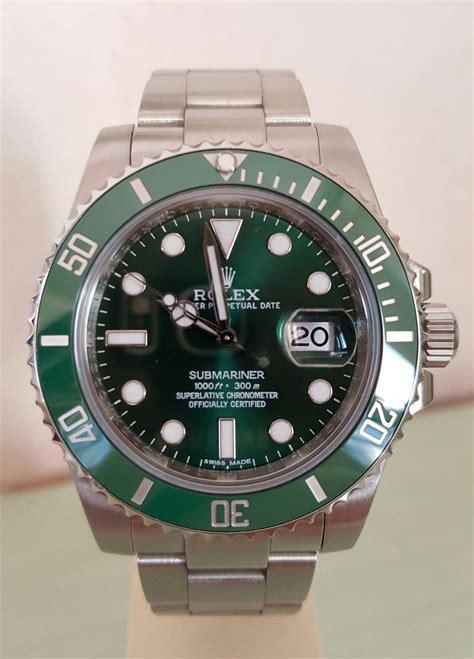 vendo rolex ghiera verde nuovo palermo|ROLEX SUBMARINER GHIERA CERAMICA VERDE 40mm .